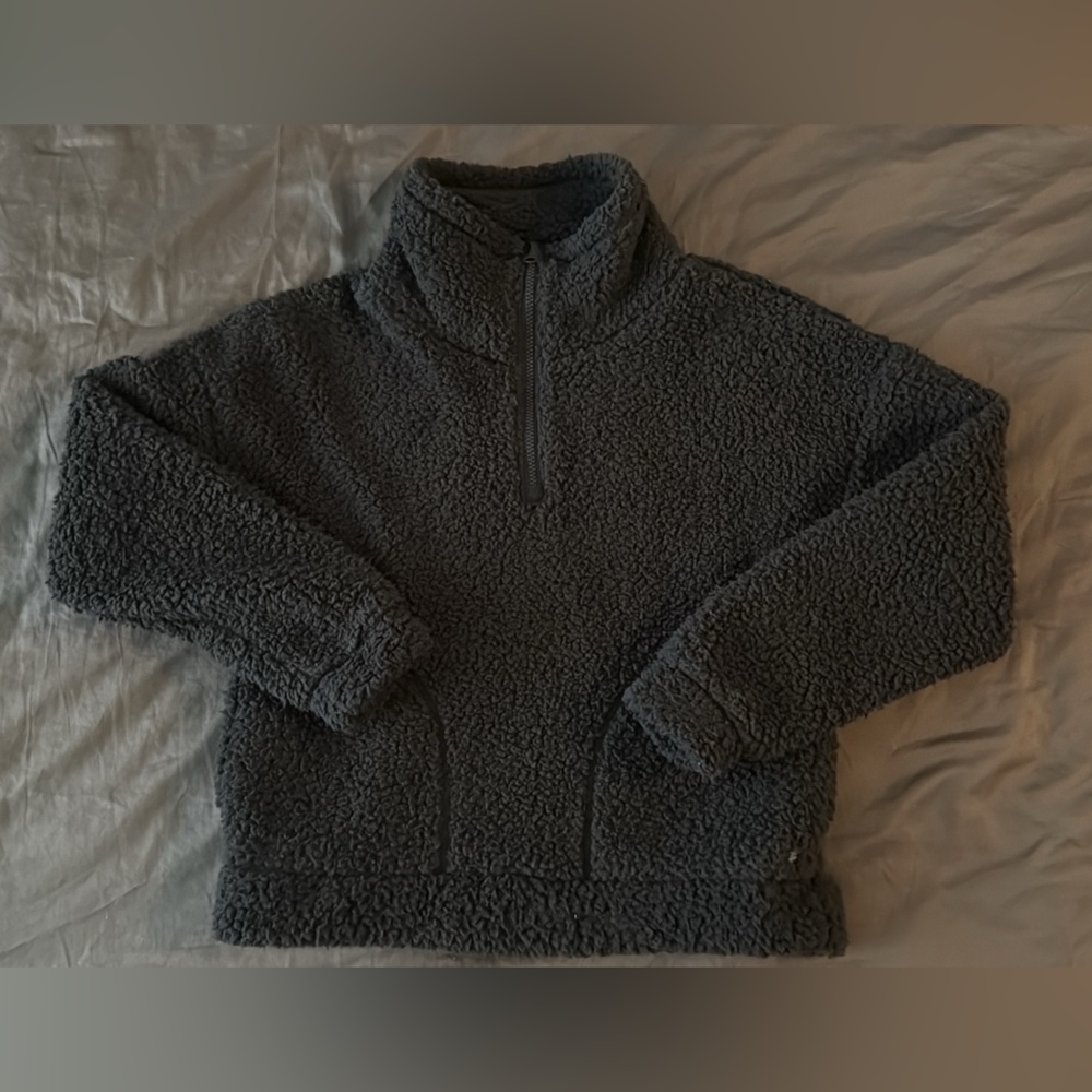 Rip Curl teddy bear fleece quarter zip size small